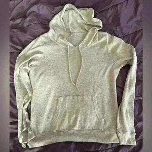 Grey hooded sweater by kismet ladies size medium